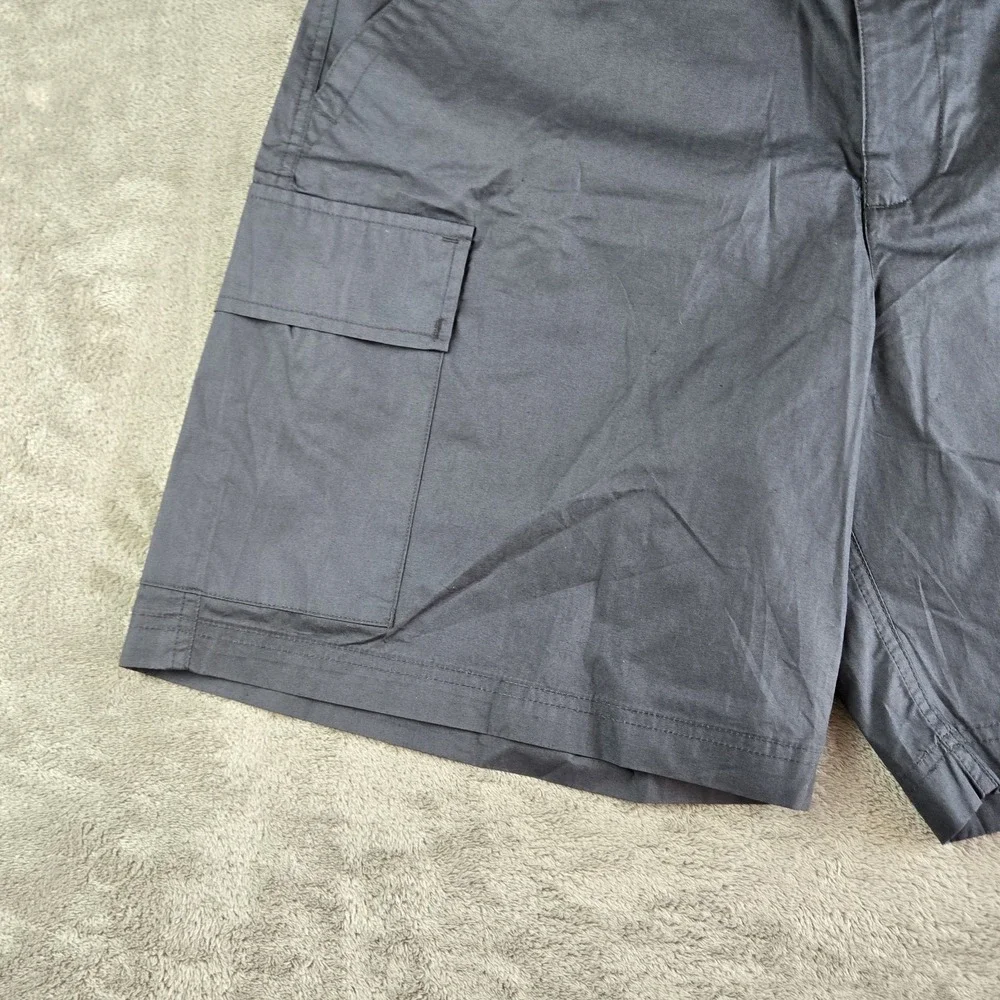 Cubavera Shorts Mens 36x9 Blue Cargo Pockets Flat‎ Front Outdoor Casual NEW